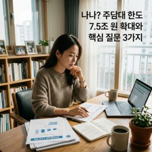 ai thumbnail photography 나나 주담대 한도 7.5조 원 확대와 핵심 질문 3가지 1786986320